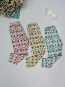 شلوار راحتی دخترانه سنتی سه‌رنگ