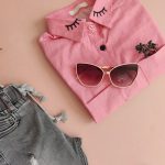 شومیز شیک دخترانه صورتی