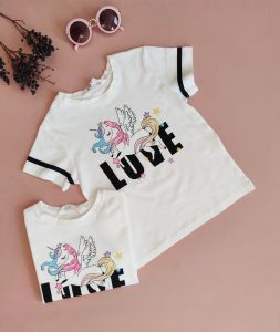 تیشرت دخترانه H&M سفید