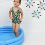 خرید اینترنتی مایو دخترانه میکی موس سبز