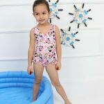 خرید اینترنتی مایو دخترانه میکی موس صورتی