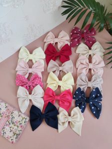 پاپیون مو دخترانه شیک پارچه ای