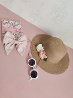 خرید اینترنتی کلاه دخترانه تابستانی نسکافه ای