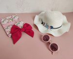 خرید اینترنتی کلاه دخترانه تابستانی مورچه شیری