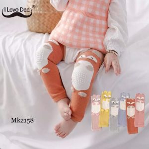 ساق جوراب دخترانه روباهی آجری