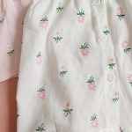 شومیز حلقه ای چیندار سفید خنک