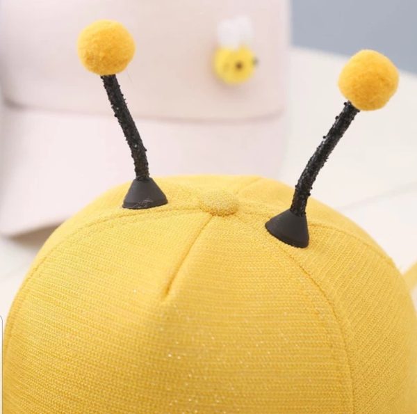 کلاه دخترانه زرد زنبوری