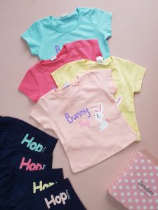 تیشرت شلوارک دخترانه BUNNY رنگی شیک