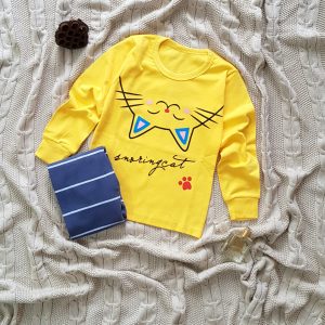 ست اسپرت راحتی خواهر برادری لیمویی