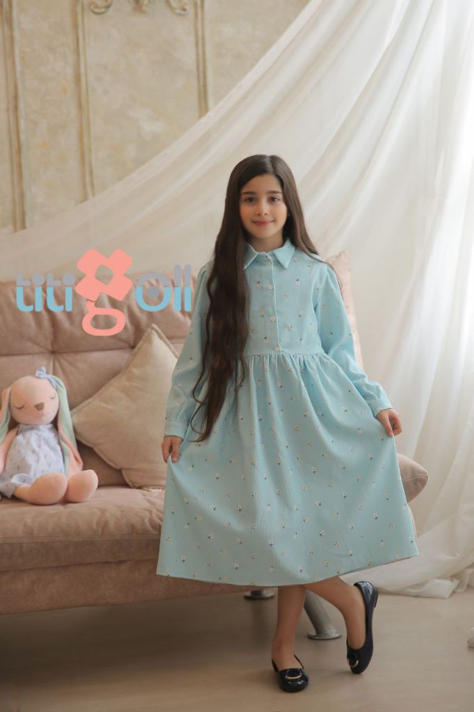 پیراهن کبریتی دخترانه