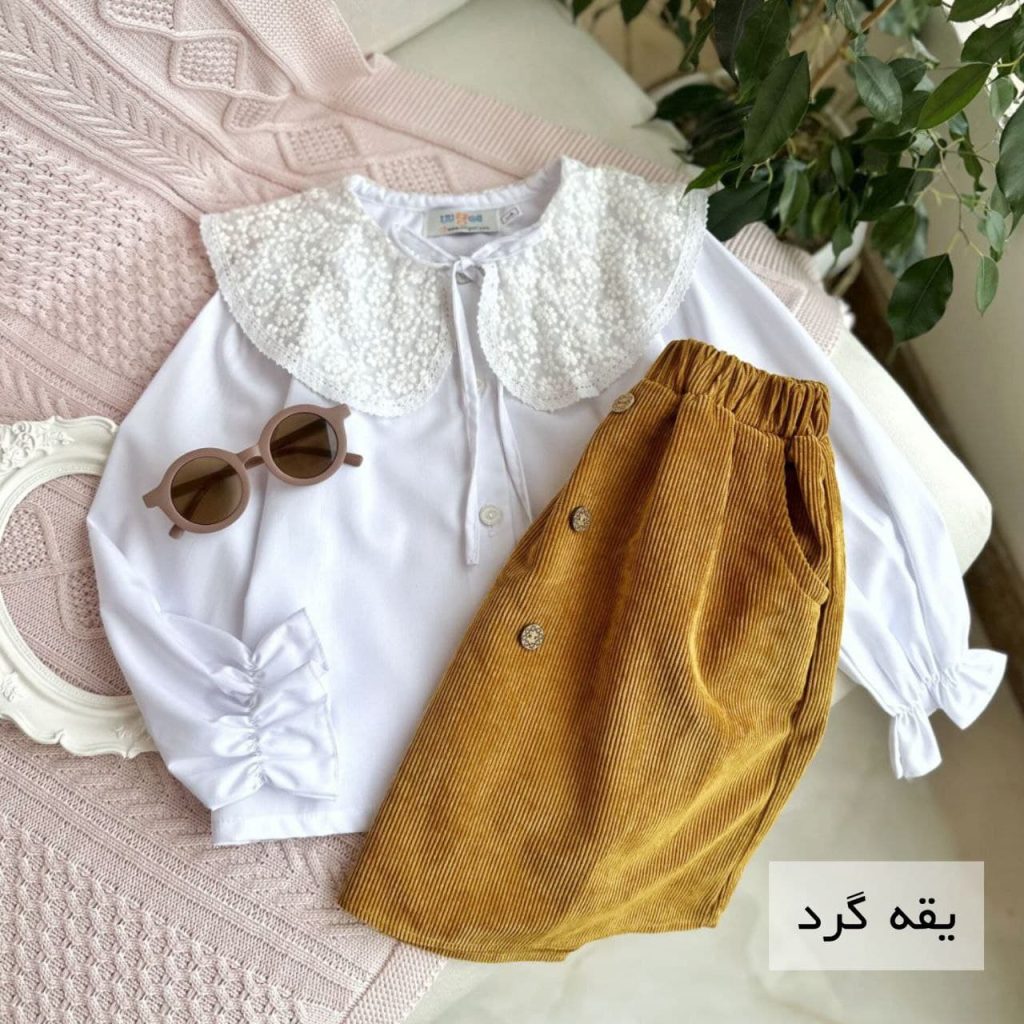 شومیز سفید دخترانه