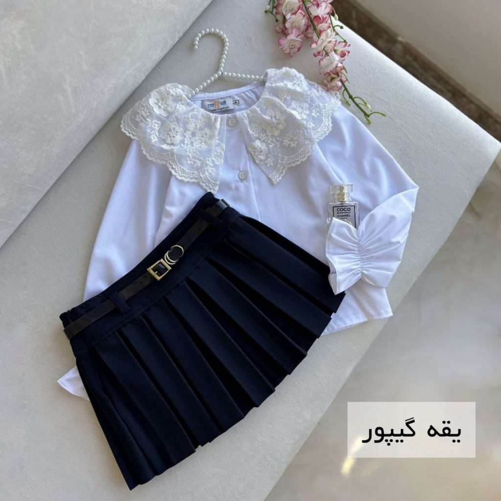 شومیز سفید دخترانه