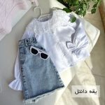 شومیز سفید دخترانه