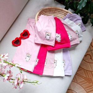 ست تاپ و شورت دخترانه رنگی